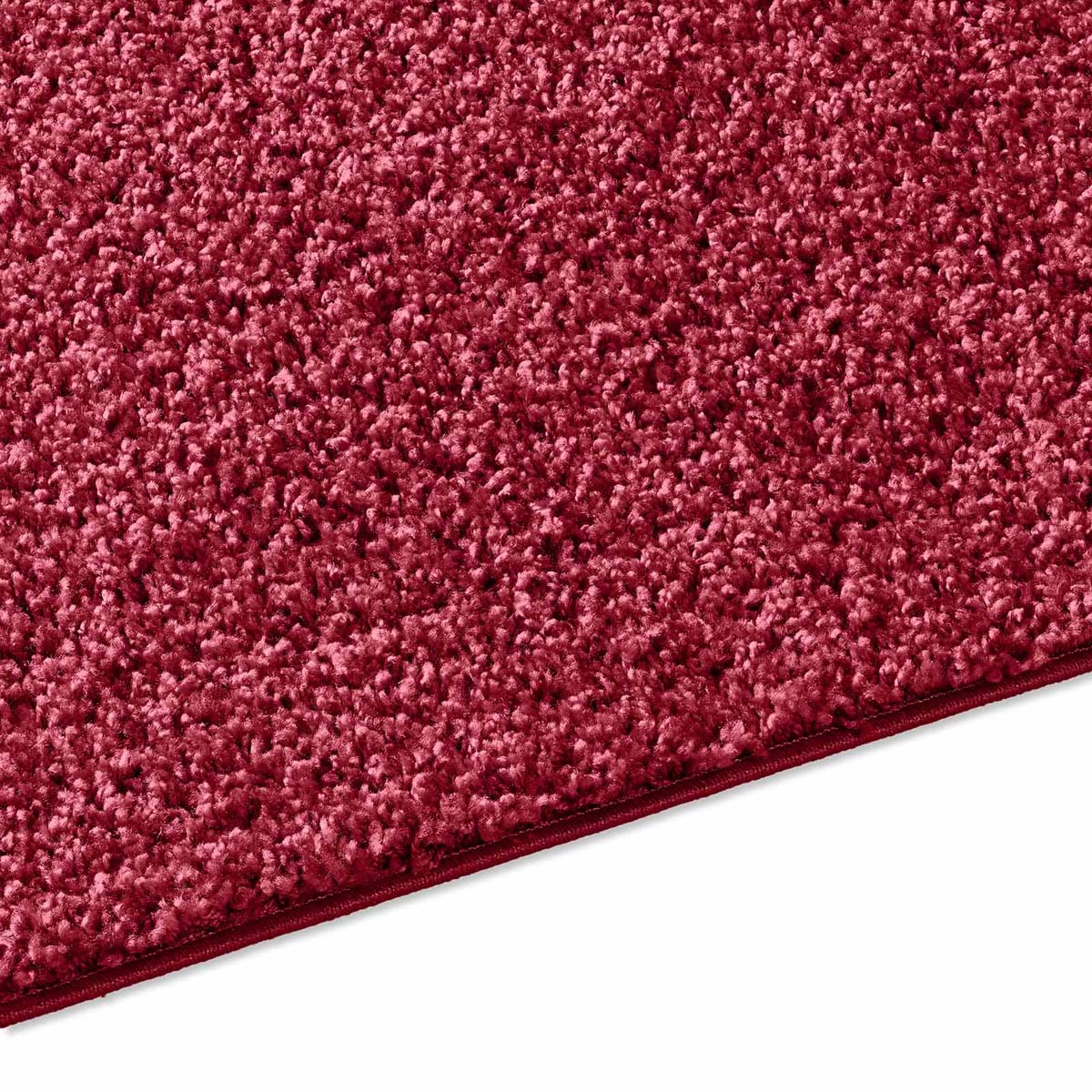 Passatoia pelo lungo - Spectrum rosso - close up zijkant Passatoia pelo lungo - Spectrum rosso - close up zijkant