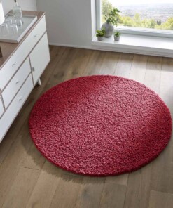 Tappeto rotondo pelo lungo - Spectrum rosso - sfeer