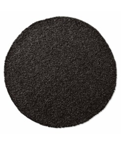 Tappeto rotondo pelo lungo - Spectrum nero - overzicht boven