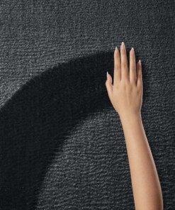 Tappeto soffice Loft - Nero (lavabile a 30°C)