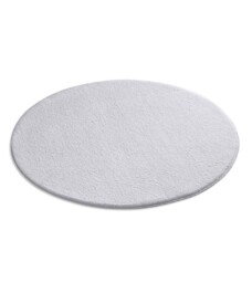 Tappeto soffice rotondo Loft - Grigio (lavabile a 30°C) - overzicht schuin, thumbnail