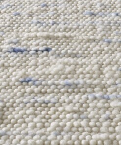 Tappeto in lana tessuto a mano Oslo - Crema/Blu - close up materiaal, thumbnail Tappeto in lana tessuto a mano Oslo - Crema/Blu - close up materiaal, thumbnail