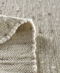 Passatoia in lana tessuto a mano Oslo - Crema/Grigio - close up vouw, thumbnail Passatoia in lana tessuto a mano Oslo - Crema/Grigio - close up vouw, thumbnail