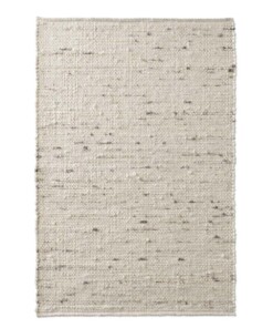 Tappeto in lana tessuto a mano Oslo - Crema/Grigio - overzicht boven