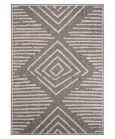 Passatoia da esterno Boho - Grigio/Crema - overzicht boven, thumbnail