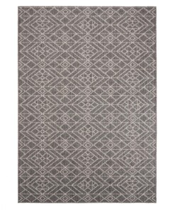 Tappeto da esterno Jupiter - Grigio/Crema - overzicht boven