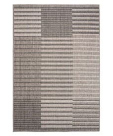 Passatoia da esterno a quadri Urban - Grigio/Crema - overzicht boven, thumbnail