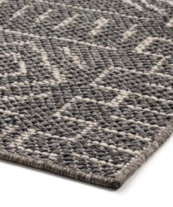 Passatoia da esterno Aztec Dreams - Grigio scuro - close up hoek, thumbnail