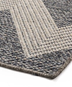 Passatoia zigzag da esterno Sunny - Blu scuro - close up hoek, thumbnail Passatoia zigzag da esterno Sunny - Blu scuro - close up hoek, thumbnail