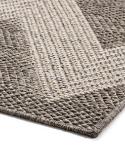 Tappeto zigzag da esterno Sunny - Argento - close up hoek, thumbnail Tappeto zigzag da esterno Sunny - Argento - close up hoek, thumbnail