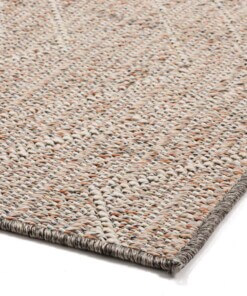 Tappeto zigzag da esterno Summer - Rosa antico/Crema - close up hoek, thumbnail