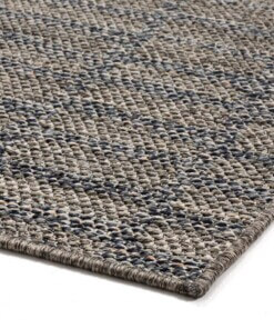 Passatoia da esterno effetto pietra - Blu scuro/Argento - close up hoek, thumbnail