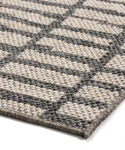 Passatoia da esterno effetto pietra - Grigio/Crema - close up hoek, thumbnail