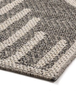 Passatoia da esterno Boho - Grigio/Crema - close up hoek, thumbnail