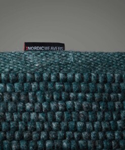 Tappeto in lana Lett - Petrolio - close up zijkant, thumbnail Tappeto in lana Lett - Petrolio - close up zijkant, thumbnail