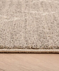 Tappeto berbero Beni Ouarain Sufian - Grigio chiaro/Crema - close up zijkant, thumbnail