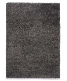 Tappeto a pelo lungo Shaggy Grand - Grigio scuro - overzicht boven, thumbnail