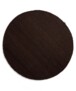 Tappeto rotondo in lana Lett - Marrone scuro - overzicht boven, thumbnail