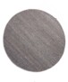 Tappeto rotondo in lana Lett - Grigio - overzicht boven, thumbnail