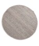 Tappeto rotondo in lana Lett - Grigio chiaro - overzicht boven, thumbnail