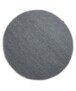 Tappeto rotondo in lana Lett - Blu acciaio - overzicht boven, thumbnail