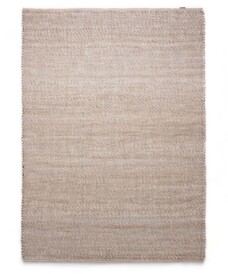 Tappeto in lana Lett - Beige/Crema - overzicht boven, thumbnail