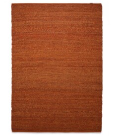 Tappeto in lana Lett - Cognac - overzicht boven, thumbnail