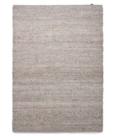 Tappeto in lana Lett - Grigio chiaro - overzicht boven, thumbnail
