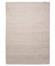 Tappeto in lana Lett - Bianco/Beige - overzicht boven, thumbnail