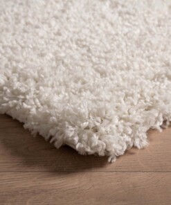 Tappeto a pelo lungo Cozy Shaggy - Bianco - close up hoek
