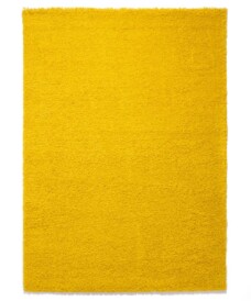 Tappeto a pelo lungo Shaggy Trend - Giallo - overzicht boven, thumbnail