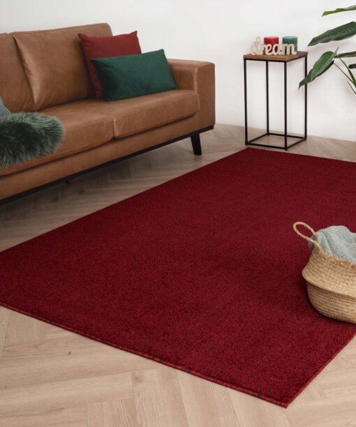 Passatoia a pelo raso Fine - Rosso - sfeer