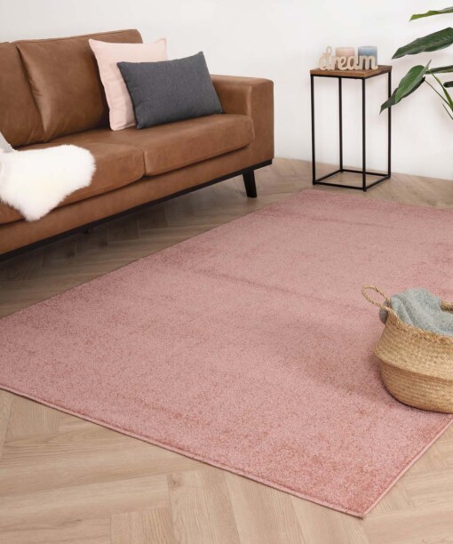 Passatoia a pelo raso Fine - Rosa - sfeer