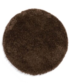 Tappeto rotondo a pelo lungo - Cozy Shaggy - Marrone - overzicht boven, thumbnail