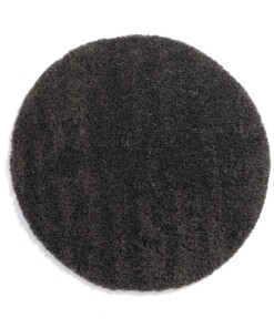 Tappeto rotondo a pelo lungo Cozy Shaggy - Grigio scuro - overzicht boven