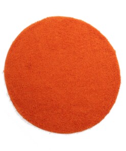 Tappeto rotondo a pelo lungo Shaggy Trend - Arancione - overzicht boven