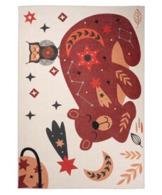 Tappeto per bambini Orso - Happy Dreams Multicolore - overzicht boven, thumbnail