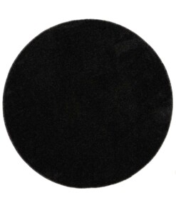 Tappeto rotondo a pelo raso Fine - Antracite - overzicht boven