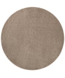 Tappeto rotondo a pelo raso Fine - Beige - overzicht boven, thumbnail