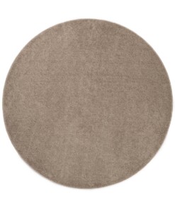 Tappeto rotondo a pelo raso Fine - Beige - overzicht boven