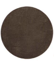 Tappeto rotondo a pelo raso Fine - Moka - overzicht boven, thumbnail