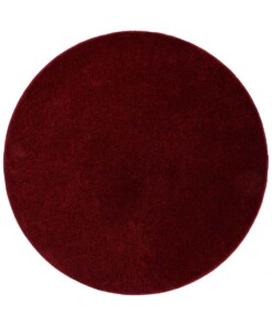 Tappeto rotondo a pelo raso Fine - Rosso - overzicht boven