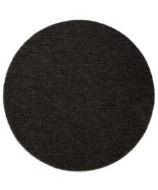 Tappeto rotondo bouclé Lush - Antracite - overzicht boven, thumbnail