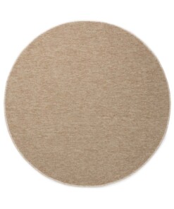 Tappeto rotondo bouclé Lush - Beige - overzicht boven