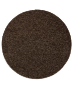 Tappeto rotondo bouclé Lush - Marrone - overzicht boven