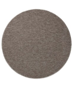 Tappeto rotondo bouclé Lush - Tortora - overzicht boven