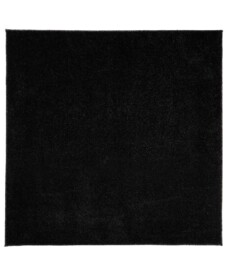 Tappeto quadrato a pelo raso Fine - Antracite - overzicht boven, thumbnail