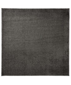 Tappeto quadrato a pelo raso Fine - Grigio - overzicht boven, thumbnail