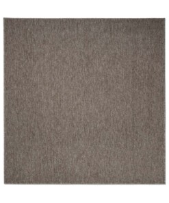 Tappeto quadrato bouclé Lush - Tortora - overzicht boven