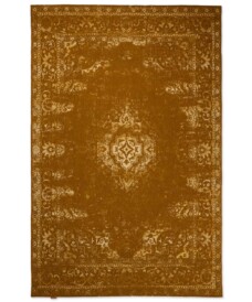 Tappeto vintage - Nomad - Giallo senape - overzicht boven, thumbnail